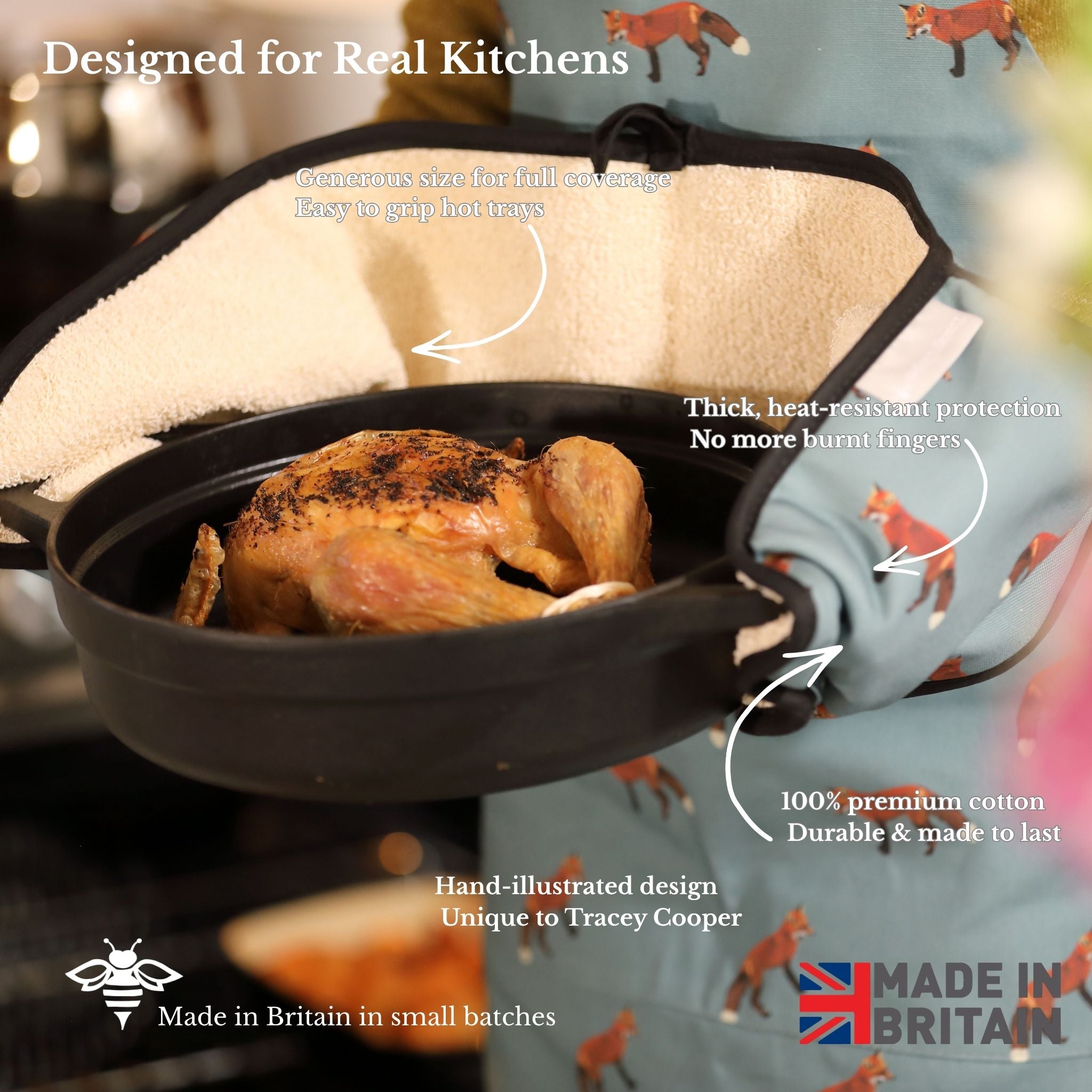 Fox Double Oven Glove