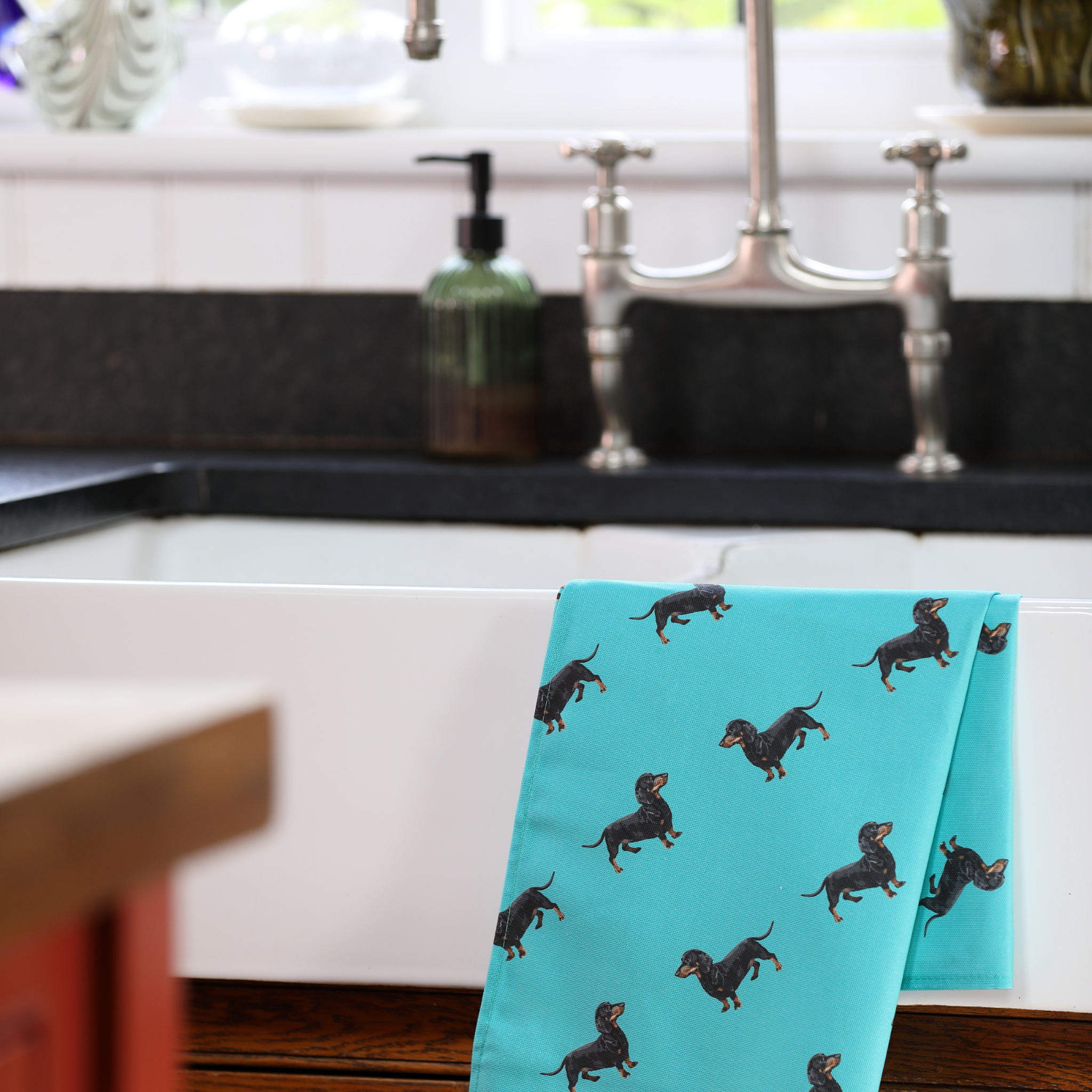 Sausage Dog Tea Towel
