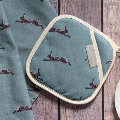 British made pot grab small oven glove cotton