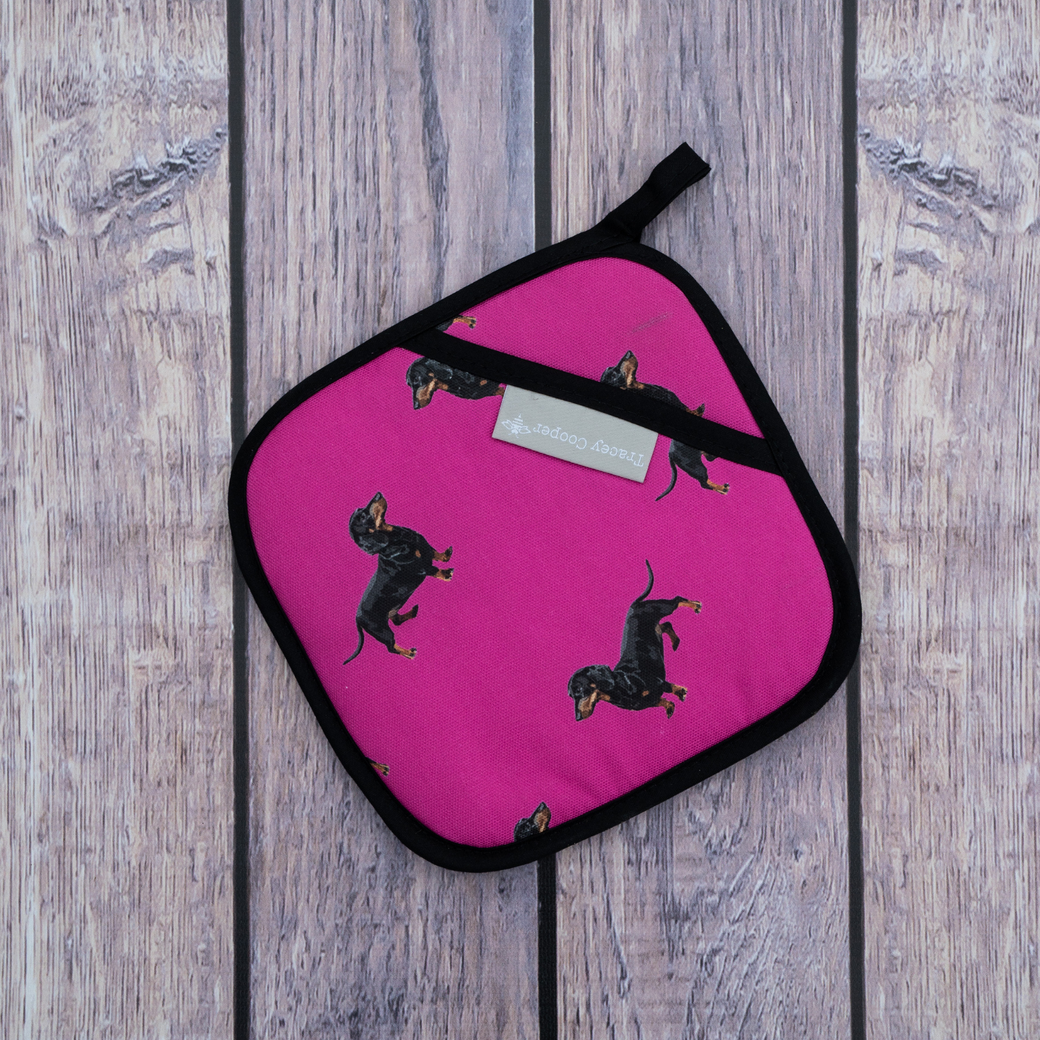 Sausage Dog Pot Grab in Pink