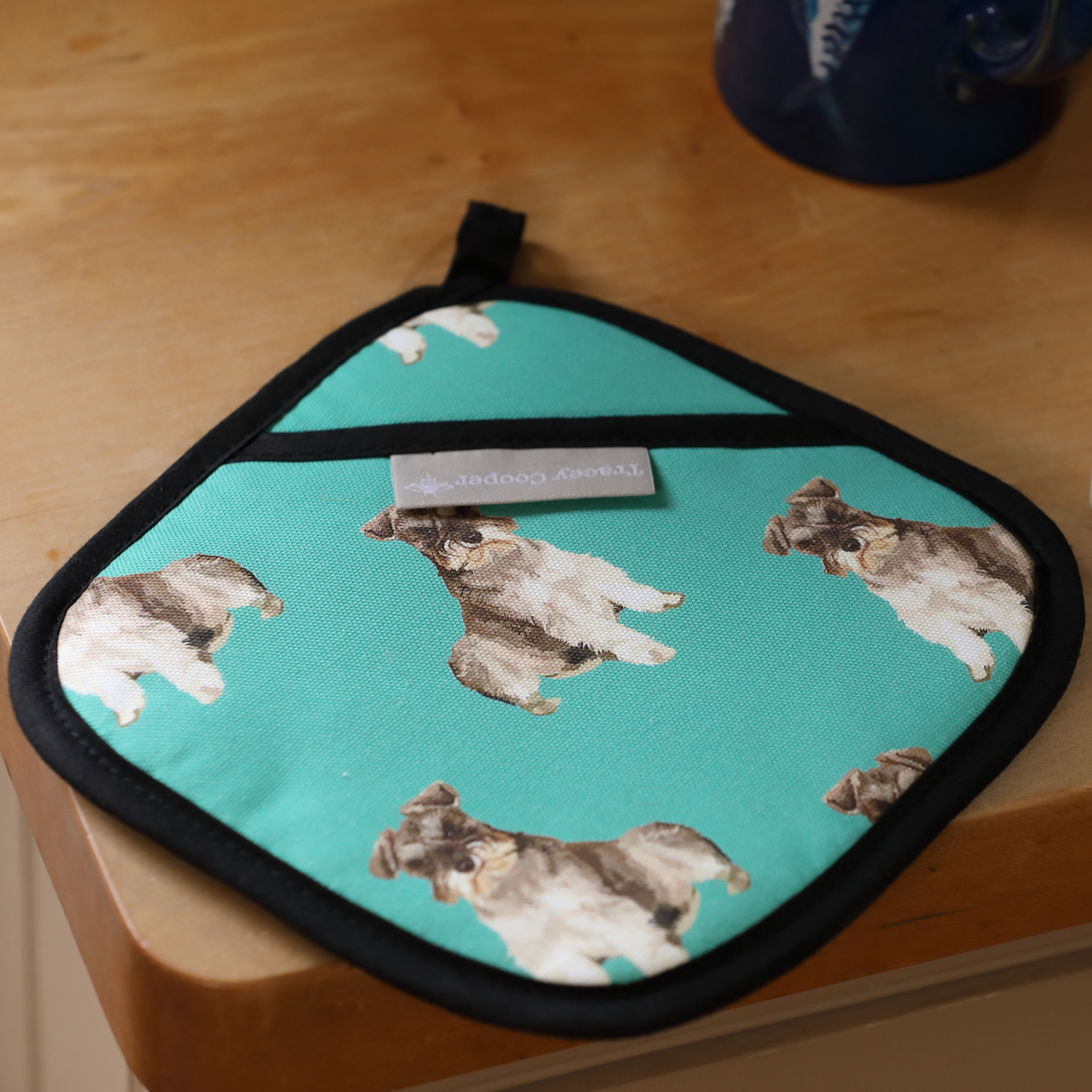 Hand-illustrated Schnauzer design