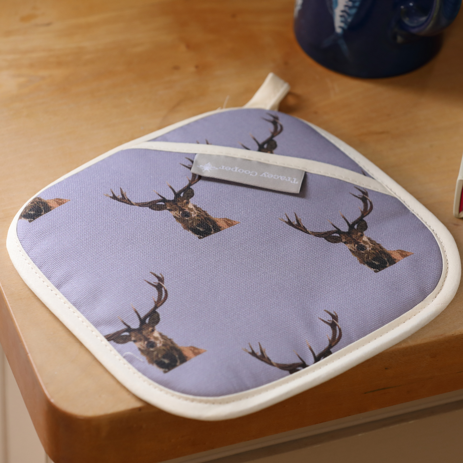 Stag pot grab British made kitchen linen