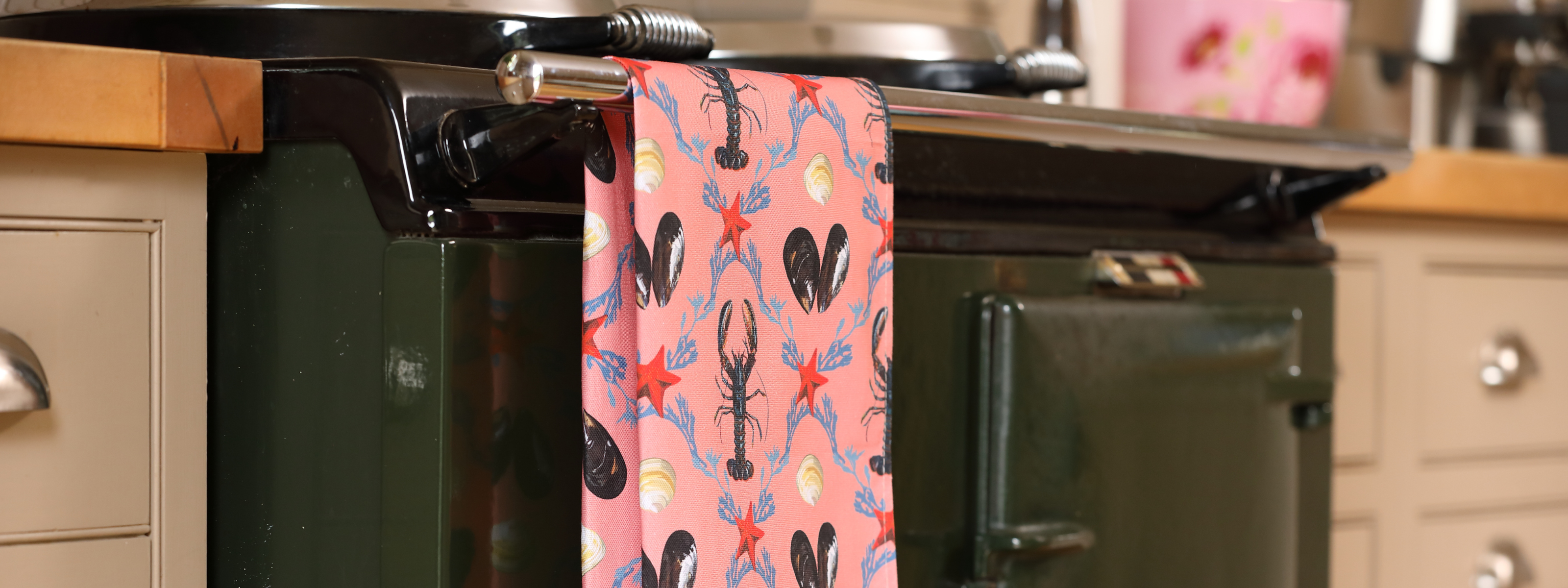 British Made Lobster Tea Towel