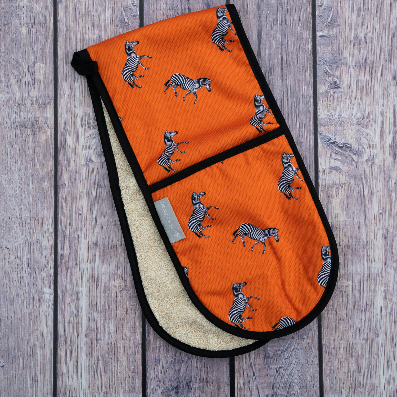 Zebra Double Oven Glove