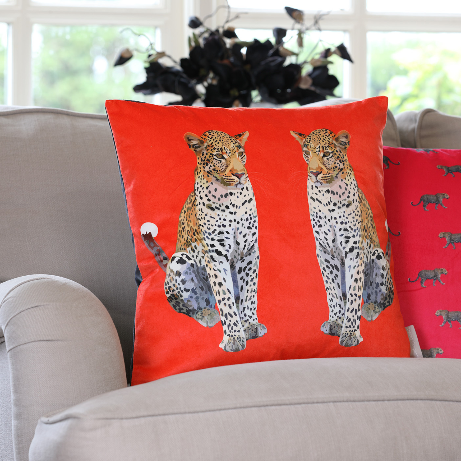 Leopard Velvet Cushion