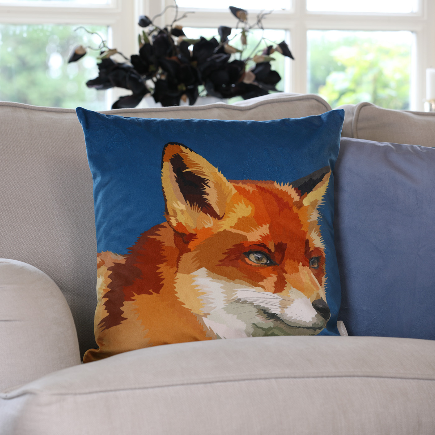 Fox Velvet Cushion