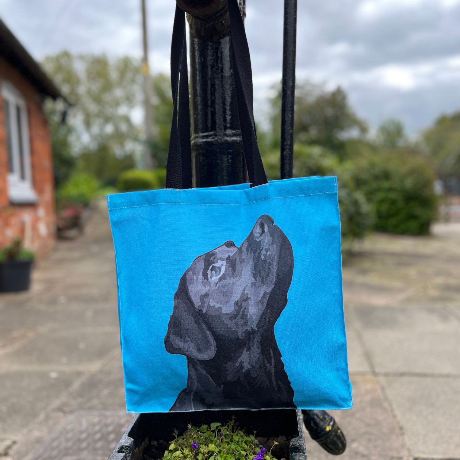 Black Lab Tote Bag