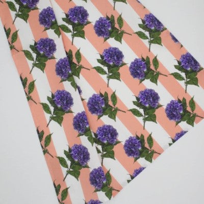 Hydrangea Candy Stripe Tea towel