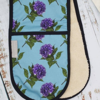 Hydrangea Double Oven Gloves