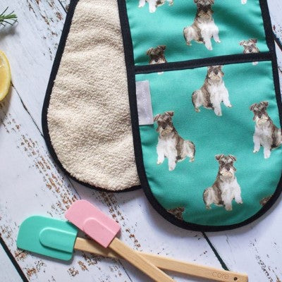 Schnauzer Double Oven Gloves