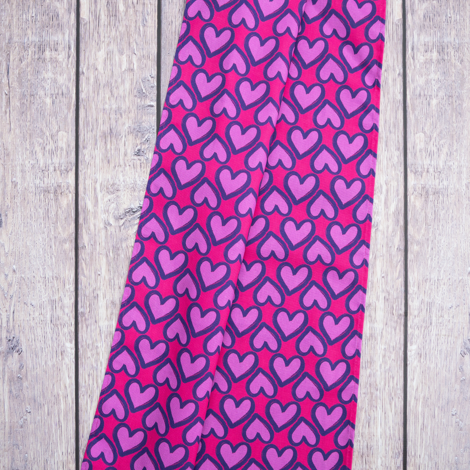 Heart Tea Towel in Pink